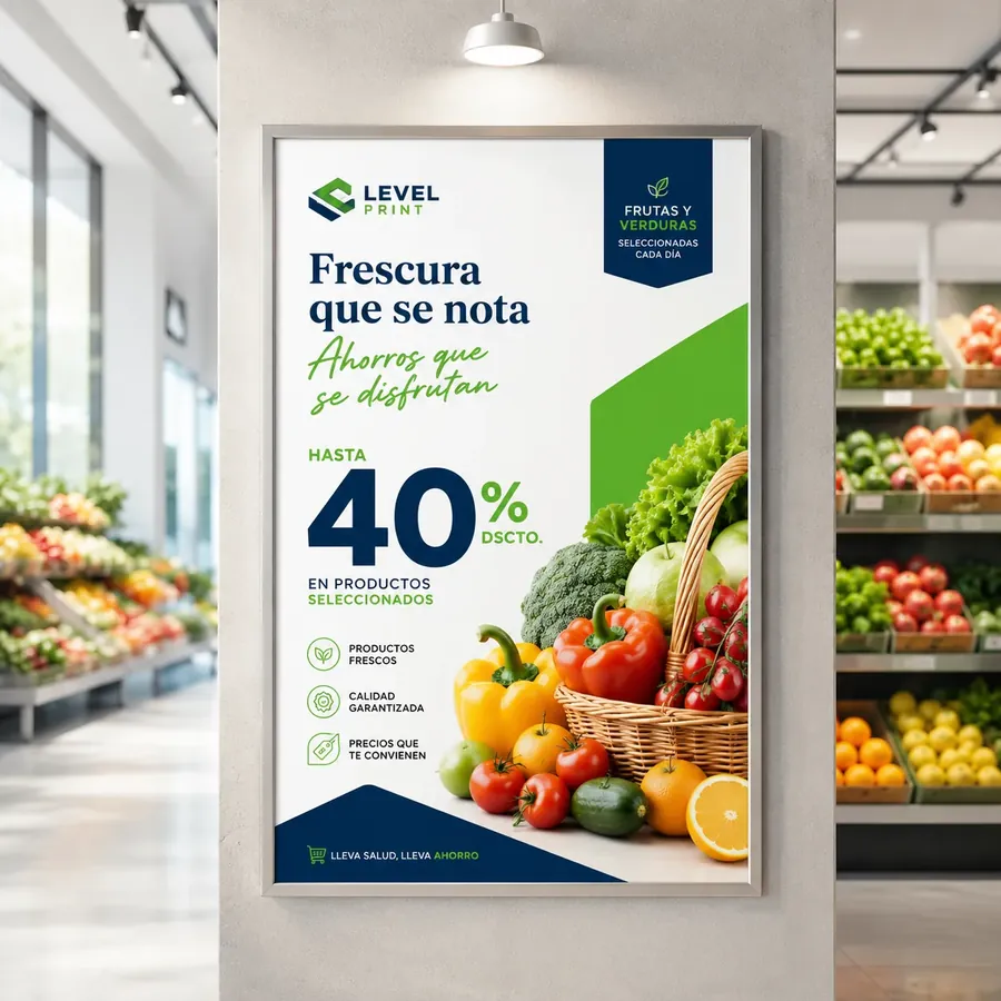 Afiches Publicitarios en Guayaquil — Level Print